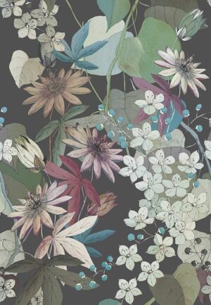 1906-131-01-Clematis-Ebony-swatch.jpg Papel de Parede Capri 190613101 Painel