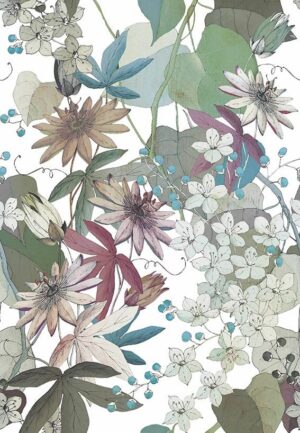 1906-131-02-Clematis-Autumn-swatch.jpg Papel de Parede Capri 190613102 Painel