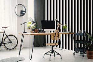 100099-papel-de-parede-importado-monochrome-stripe-ambiente-2-600x400-1.jpg Papel de Parede Kids n Teens 2 100099