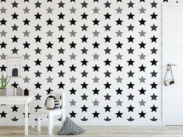 100110-papel-de-parede-importado-superstar-black-ambiente-2.jpg Papel de Parede Infantil Kids n Teens 2 100110
