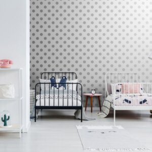 102508-papel-de-parede-importado-silver-dotty-ambiente-600x600-1.jpg Papel de Parede Infantil Kids n Teens 2 102508