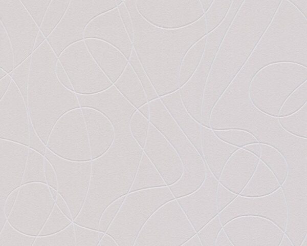 Papel de Parede Vinílico Life 4 301642 Geométrico com leve brilho Tons de Cinza e Branco