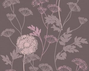 302939__26613.jpg Papel de Parede Vinílico Life 4 302939 Floral Tom de Cinza e Rosa