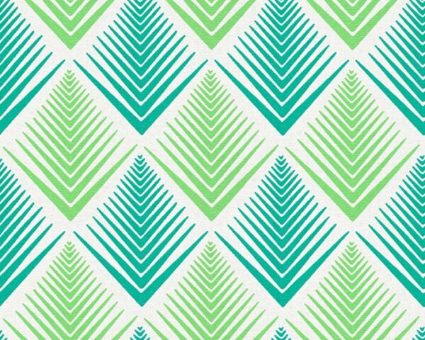 Papel de Parede Vinílico Life 4 356063 Geométrico Tom Branco e Verde