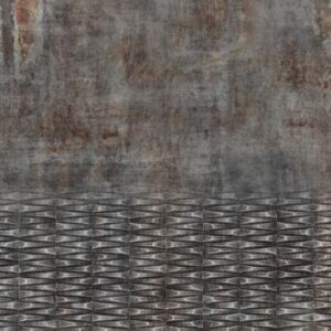 429763_Rostplatte-bewerkt-rapportiert-grau-Relief-Unten.jpg Papel de Parede Factory IV 429763 Painel (4,00m x 3,00m)