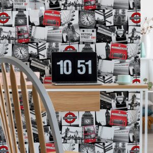 50841-papel-de-parede-importado-kids-london-montage-black-red-ambiente.jpg Papel de Parede Kids n Teens 2 50841