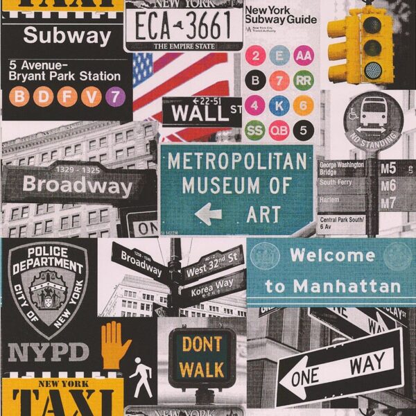 51134602__72337.jpg Papel de Parede Infantil Les Aventures 3 51134602 Teenager / Cidade e placas Tons coloridos