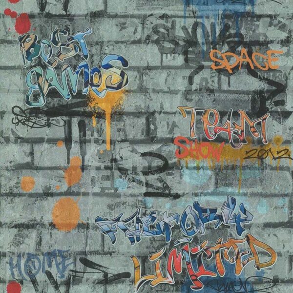 51135209__51831.jpg Papel de Parede Infantil Les Aventures 3 51135209 Teenager / Grafite Tons de Cinza Azul e Laranja