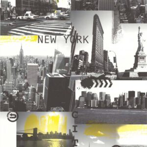 51161502__13970.jpg Papel de parede Les Aventures 3 51161502 New York City Tons de Cinza, Preto e Amarelo