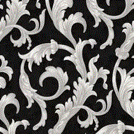 FR87295.gif Papel de parede Florence Preto Arabesco FR87295